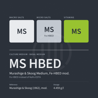 Murashige & Skoog Basic-Medium Fe-HBED mod.