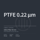 Inline-Filter 50 mm, PTFE-Membrane 0,22 µm pore size