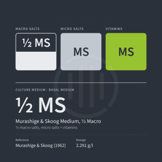 Murashige & Skoog Basis-Medium 1/2 Makro